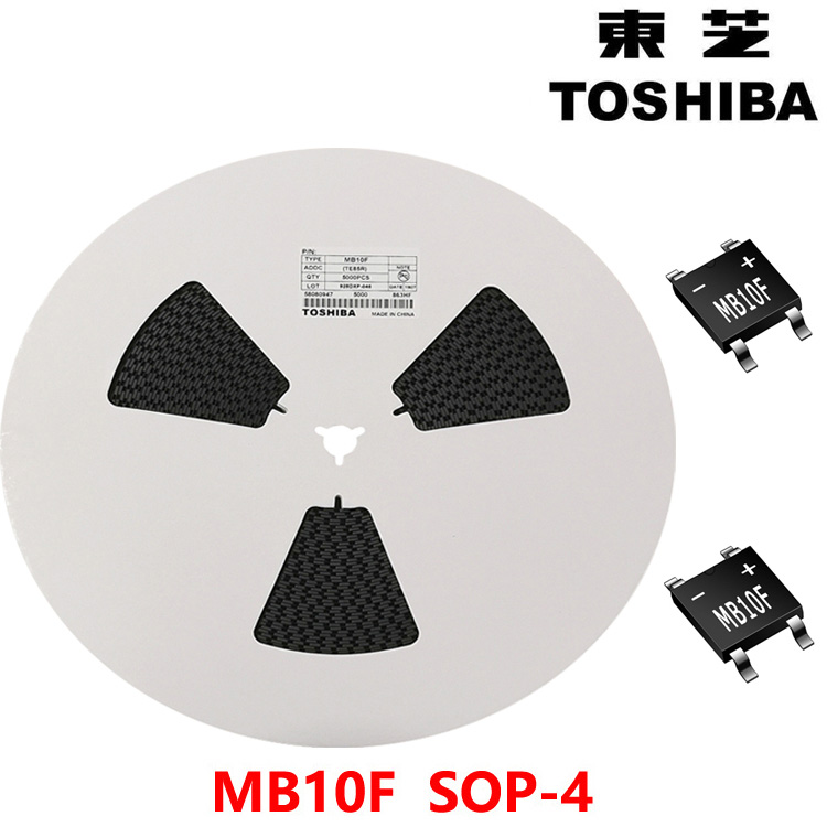  贴片桥堆 MB10F  SOP-4 丝印 MB10F  5K一盘 东芝 TOSHIBA 